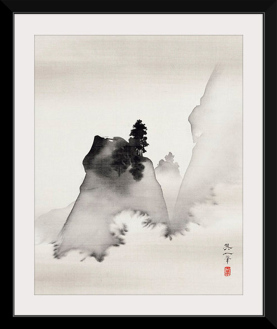 "Mountains (right from the triptych Three Evening Scenes)", Suzuki Kiitsu