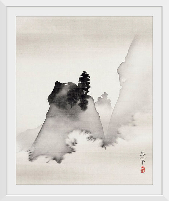 "Mountains (right from the triptych Three Evening Scenes)", Suzuki Kiitsu