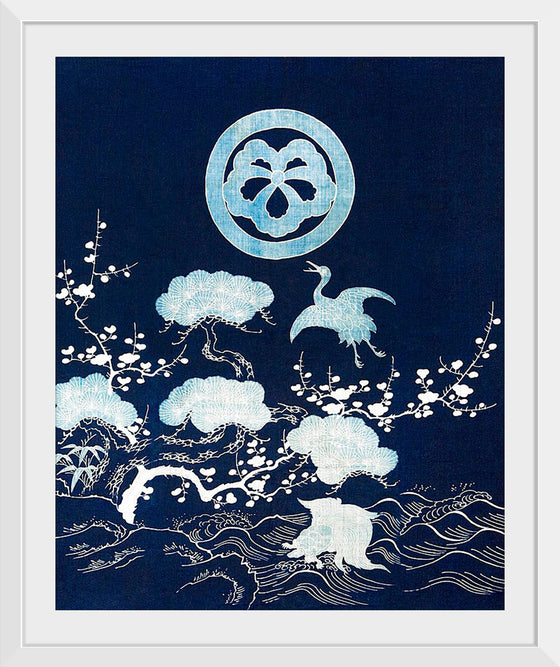 "Japanese Crane Cotton tsutsugaki"
