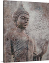 This captivating print of a Buddha statue exudes serenity and grace. The muted color palette and intricate details evoke a sense of inner peace. Whether displayed in a meditation corner or an elegant living room, this print invites contemplation and tranquility. A timeless addition to any space, it captures the essence of mindfulness and spiritual harmony. 