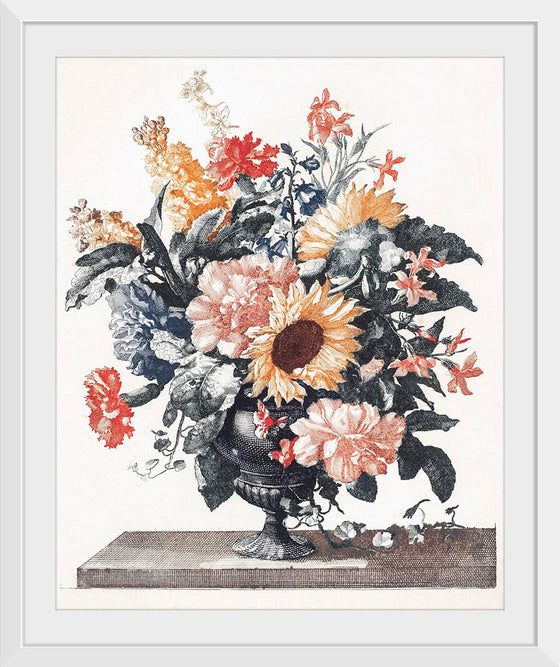 "Stone Vase With Sunflowers and Carnations", Johan Teyler