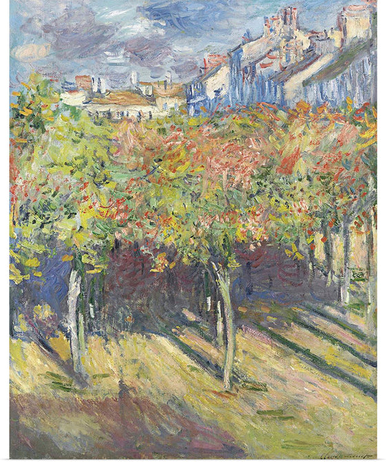 "Le Cours Du 14 Juillet Vu De La Maison", Claude Monet