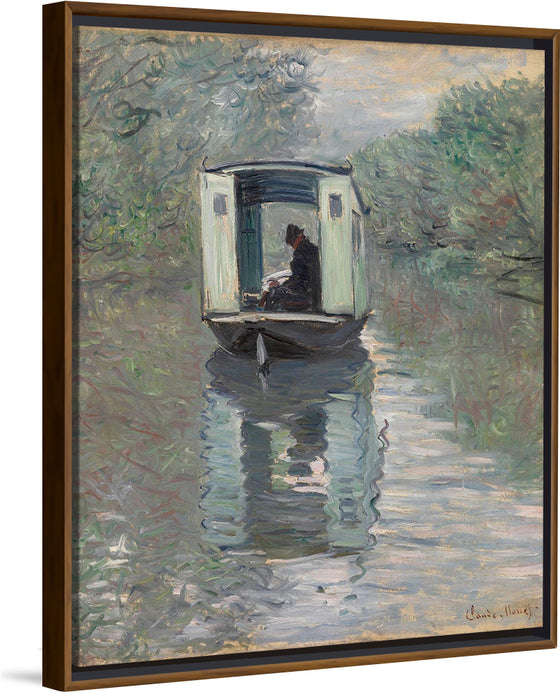 "The Studio Boat (Le Bateau-atelier)", Claude Monet