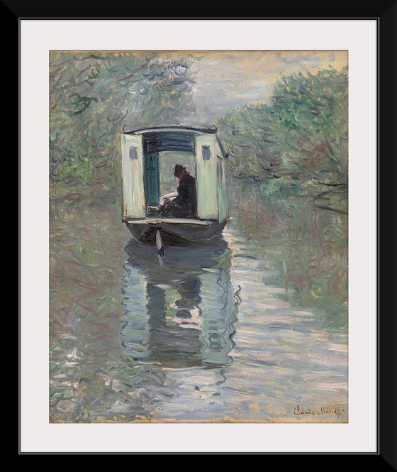 "The Studio Boat (Le Bateau-atelier)", Claude Monet