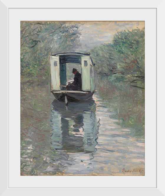 "The Studio Boat (Le Bateau-atelier)", Claude Monet