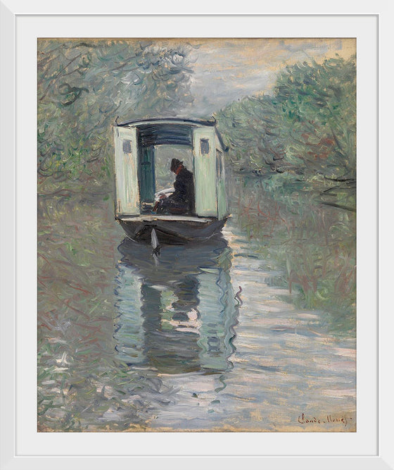 "The Studio Boat (Le Bateau-atelier)", Claude Monet