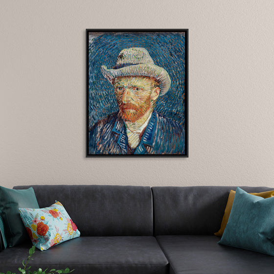 "Self-Portrait with Grey Felt Hat", Vincent van Gogh