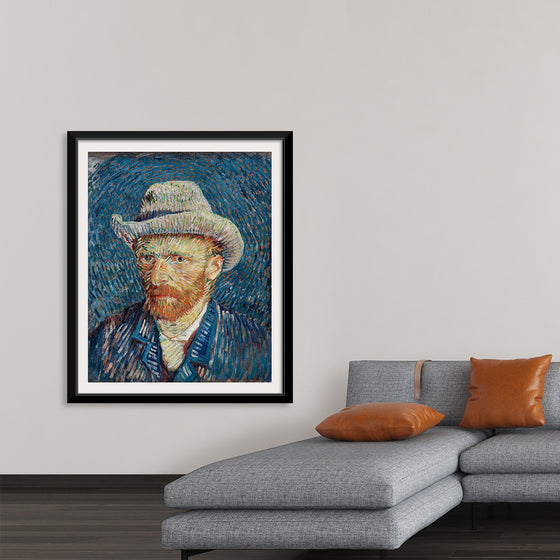 "Self-Portrait with Grey Felt Hat", Vincent van Gogh