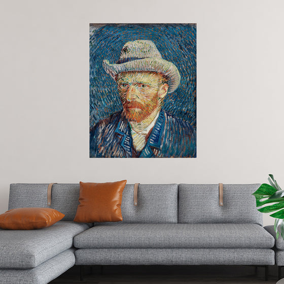 "Self-Portrait with Grey Felt Hat", Vincent van Gogh