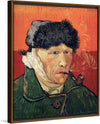 "Self-Portrait with Bandaged Ear and Pipe", Vincent van Gogh