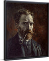 "Self-Portrait with Pipe", Vincent van Gogh