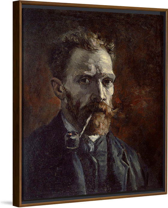 "Self-Portrait with Pipe", Vincent van Gogh