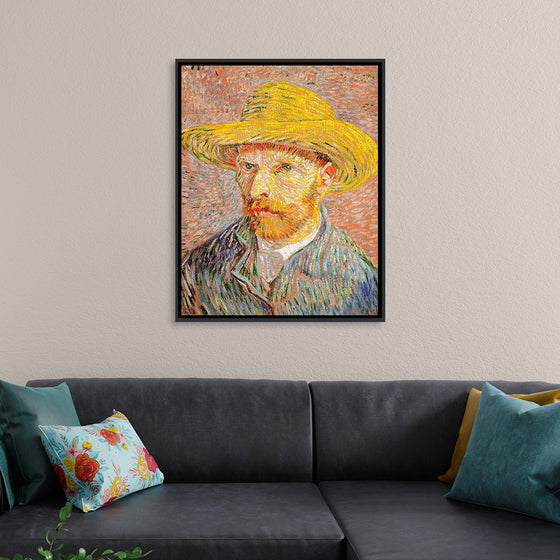 "Self-Portrait with a Straw Hat", Vincent van Gogh