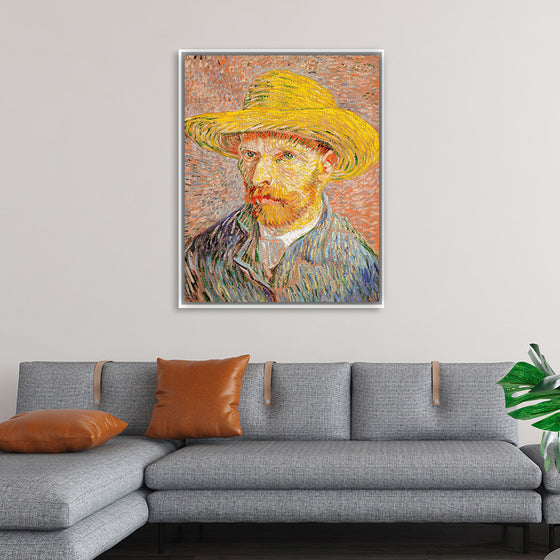 "Self-Portrait with a Straw Hat", Vincent van Gogh