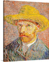 Vincent van Gogh's Self-Portrait with a Straw Hat is a vibrant and expressive portrait of the artist at a time of great change and experimentation. Painted in 1887 while van Gogh was living in Paris, the portrait reveals his growing interest in Impressionism and Neo-Impressionism.