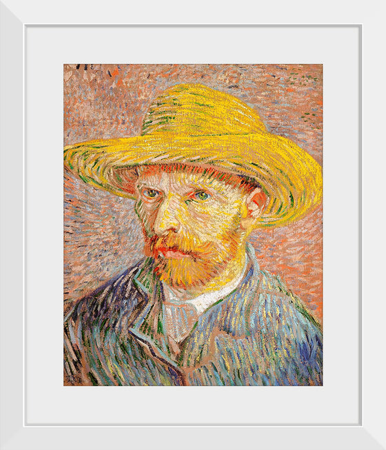 "Self-Portrait with a Straw Hat", Vincent van Gogh