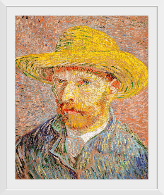 "Self-Portrait with a Straw Hat", Vincent van Gogh