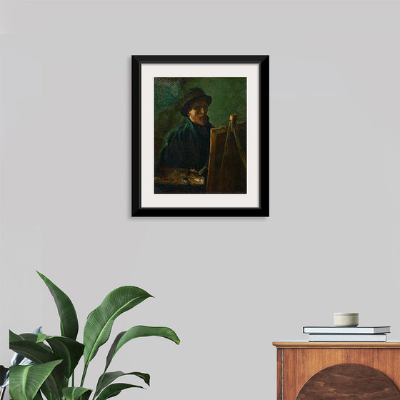 "Self-Portrait with Dark Felt Hat at the Easel", Vincent van Gogh