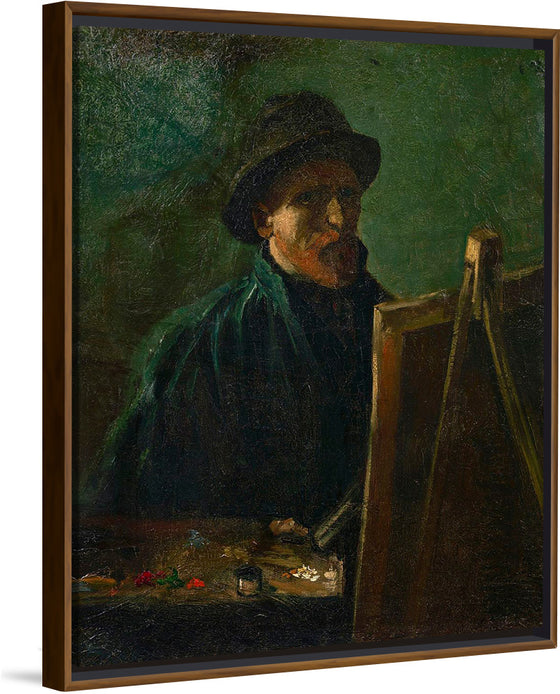 "Self-Portrait with Dark Felt Hat at the Easel", Vincent van Gogh