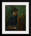 "Self-Portrait with Dark Felt Hat at the Easel", Vincent van Gogh