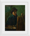 "Self-Portrait with Dark Felt Hat at the Easel", Vincent van Gogh