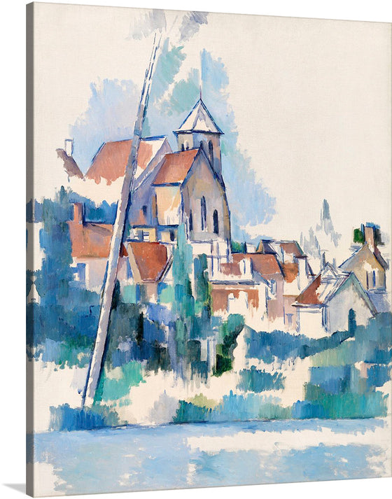 Paul Cézanne's Church at Montigny-sur-Loing (L'Église de Montigny-sur-Loing) (1898) is a masterpiece of Post-Impressionism.The painting depicts the church in the village of Montigny-sur-Loing, about 50 miles southeast of Paris.