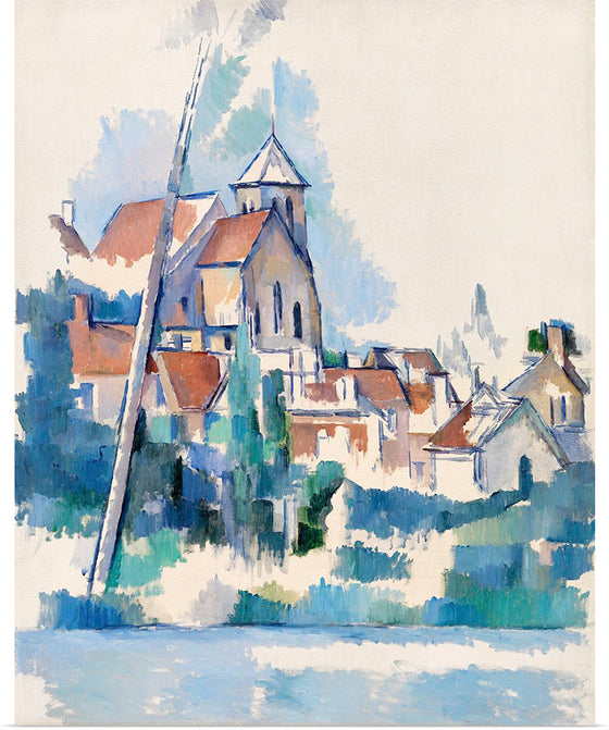 "Church at Montigny-sur-Loing (L'Église de Montigny-sur-Loing)",  Paul Cezanne