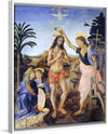 "Baptism of Christ", Leonardo da Vinci