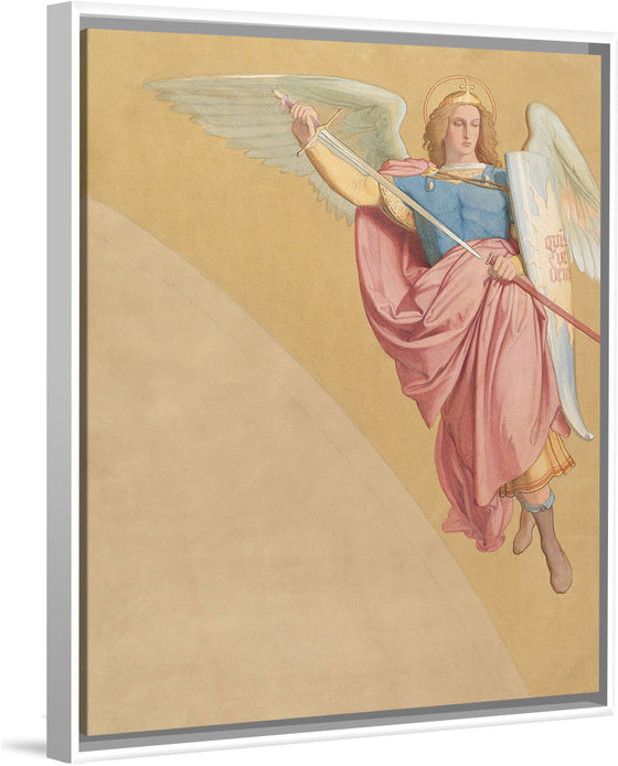 "Decoration of an Arch: Archangel with a Sword", Eduard Jakob von Steinle