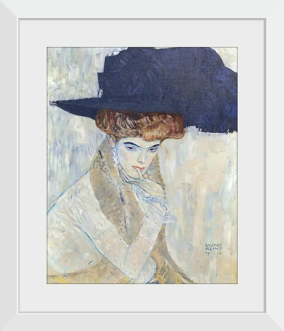 "The black feather hat(1910)", Gustav Klimt
