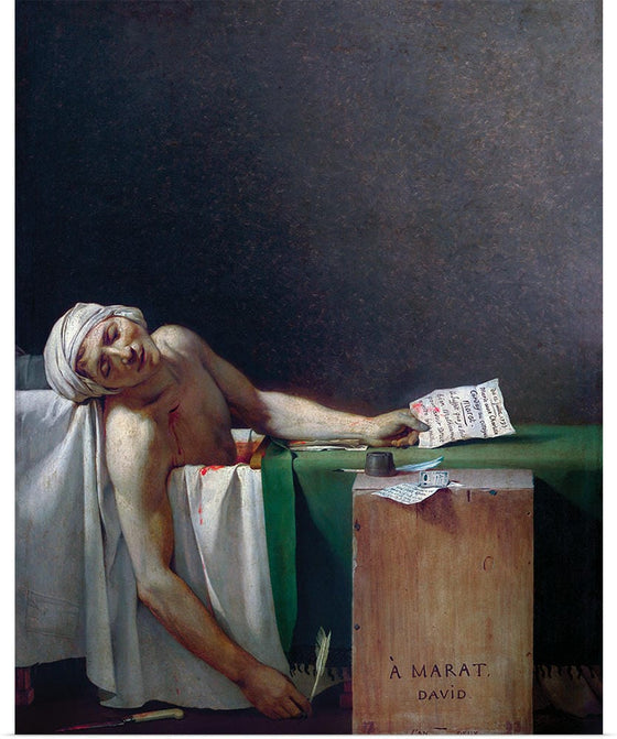 "The Death of Marat(1793)", Jacques-Louis David