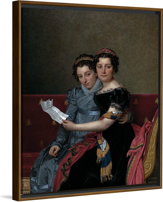 "The Sisters Zénaïde and Charlotte Bonaparte(1821)", Jacques-Louis David