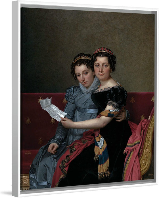 "The Sisters Zénaïde and Charlotte Bonaparte(1821)", Jacques-Louis David