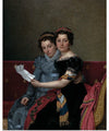 "The Sisters Zénaïde and Charlotte Bonaparte(1821)", Jacques-Louis David