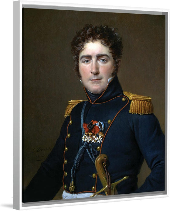 "Portrait painted while in exile(1825)", Jacques-Louis David