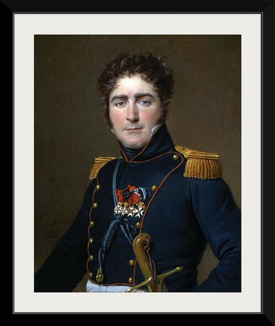 "Portrait painted while in exile(1825)", Jacques-Louis David