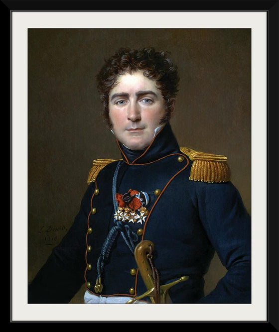 "Portrait painted while in exile(1825)", Jacques-Louis David