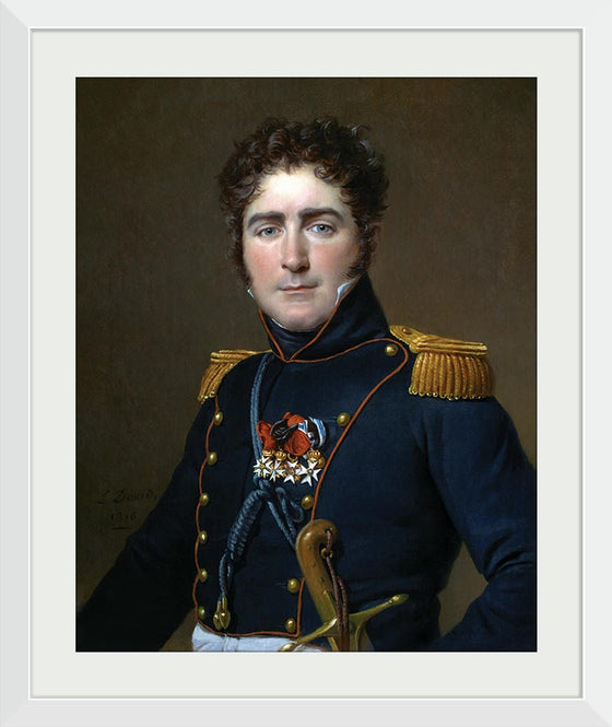 "Portrait painted while in exile(1825)", Jacques-Louis David