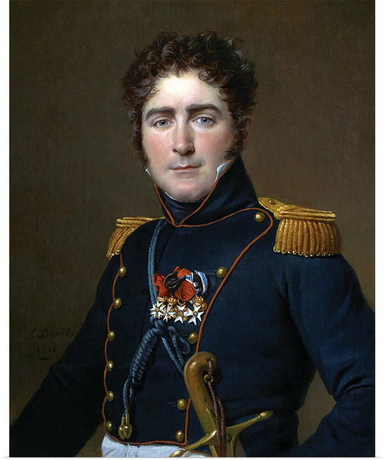 "Portrait painted while in exile(1825)", Jacques-Louis David