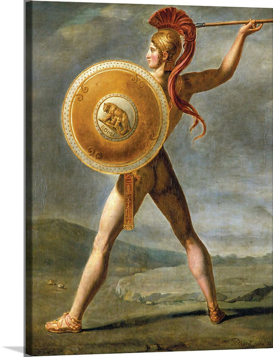 "Roman Warrior(1824)", Jacques-Louis David