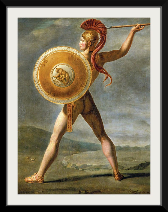 "Roman Warrior(1824)", Jacques-Louis David