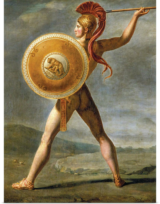 "Roman Warrior(1824)", Jacques-Louis David