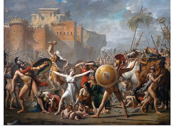 "The Intervention of the Sabine Women(1799)", Jacques-Louis David