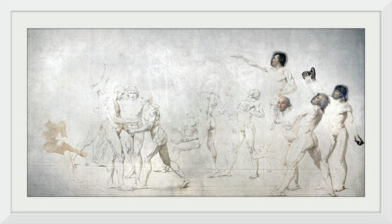 "Tennis Court Oath(1790-1792)", Jacques Louis David