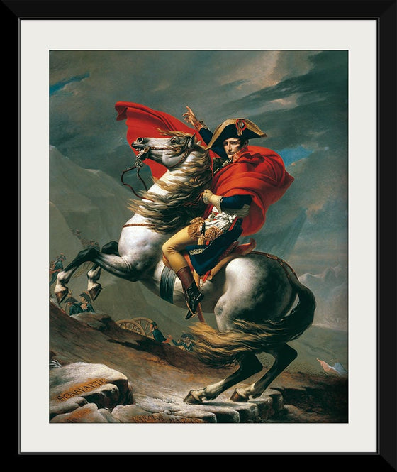 "Napoleon at the Great St. Bernard(1801-1803)", Jacques-Louis David