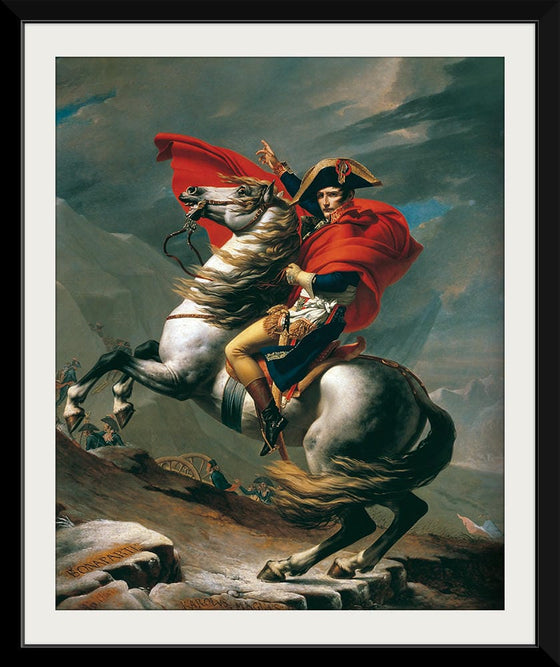 "Napoleon at the Great St. Bernard(1801-1803)", Jacques-Louis David