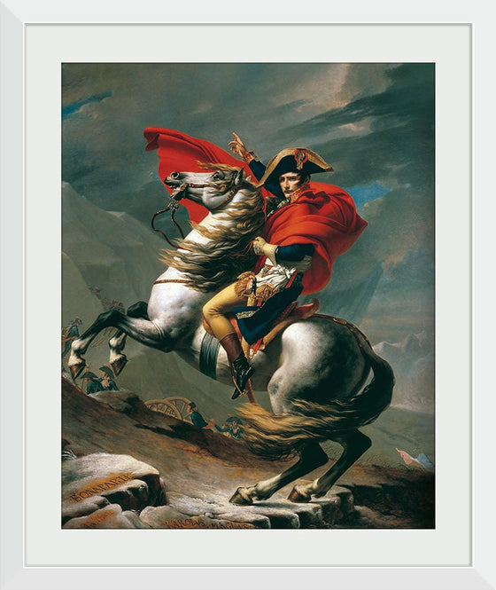 "Napoleon at the Great St. Bernard(1801-1803)", Jacques-Louis David