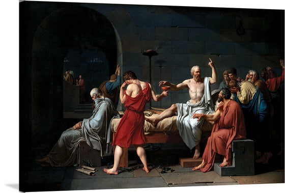 "The Death of Socrates(1787)", Jacques-Louis David