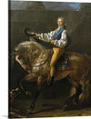 "Equestrian portrait of Stanisław Kostka Potocki(1781)", Jacques-Louis David