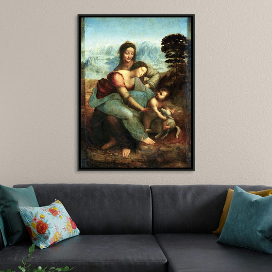 "Virgin and Child with St Anne(1503)", Leonardo da Vinci